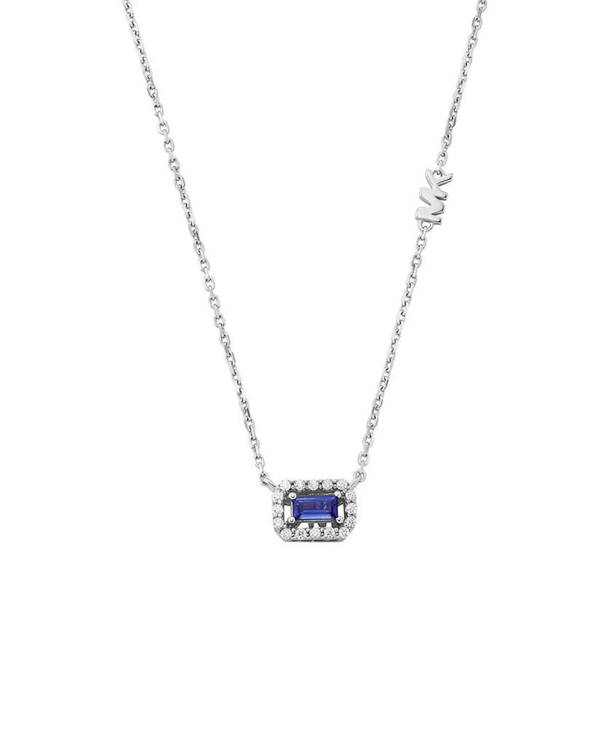 Cubic Zirconia Cut Pendant Necklace