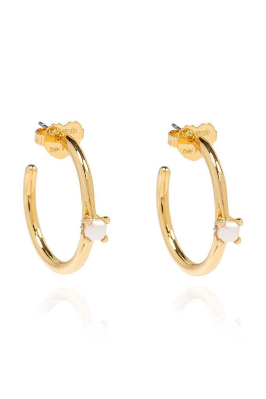 Kate Spade Little Luxuries Pearl Hoop Earrings