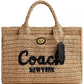 Small Straw Cargo Tote Bag 26