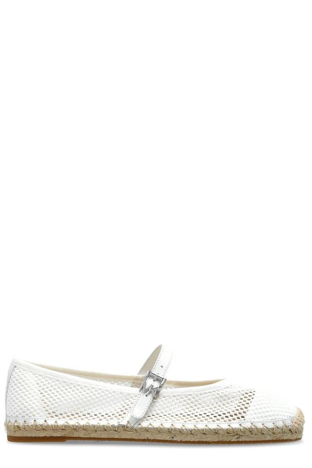 Michael Kors Lynn Buckle-Strapped Mesh Ballet Espadrilles