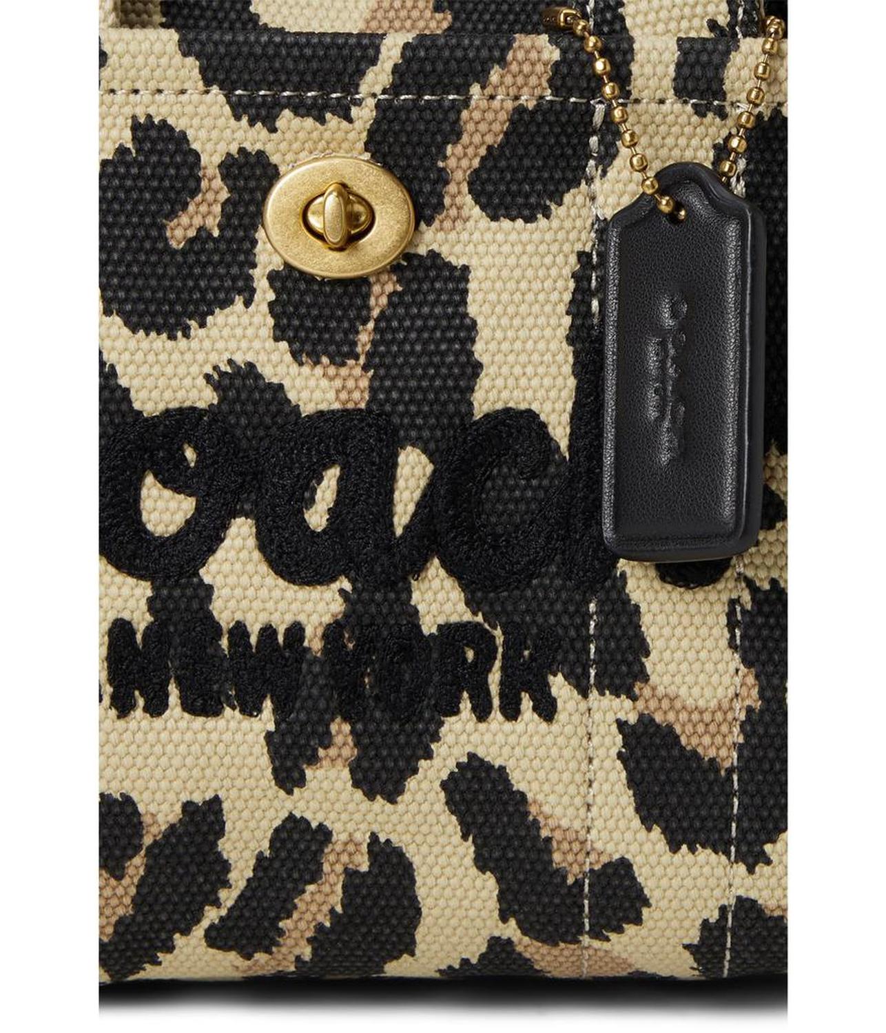 Cargo Tote Bag 20 With Leopard Print