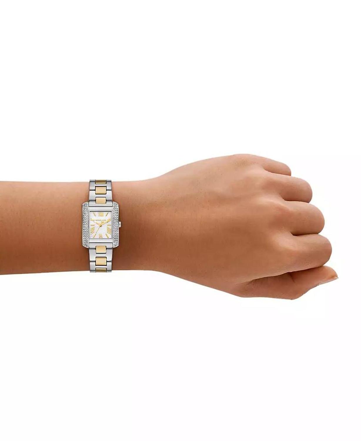 Women's Emery Three-Hand Two-Tone Stainless Steel Watch, 22x28mm