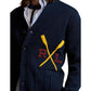 Varsity-Inspired Cotton Cardigan