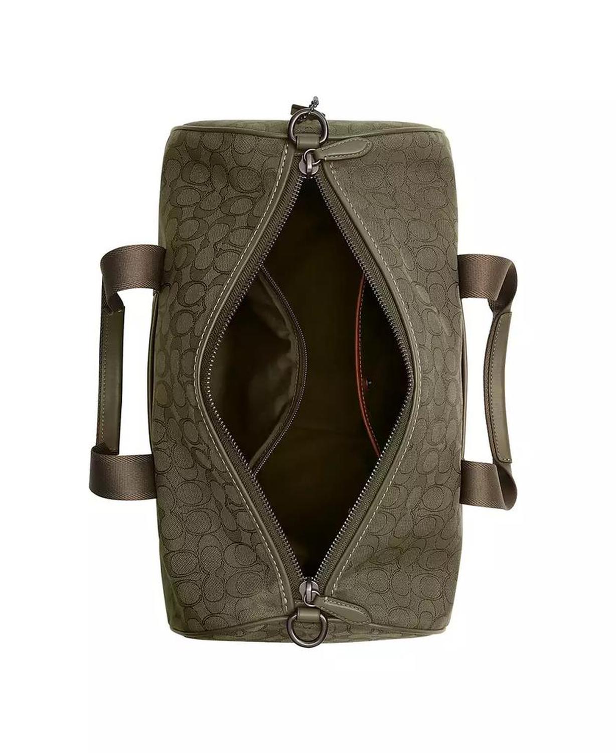 Men's Theo Signature Jacquard Duffle Bag