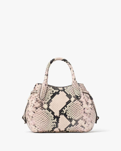 Dumpling Snake Embossed Mini Satchel
