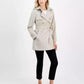 Women's Double-Breasted Belted Hooded Coat, Exclusively at Macy's
