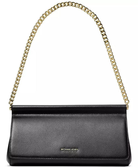 Carmine Small Leather East West Clutch