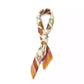 Hangtag Print Silk Bandana Scarf