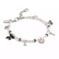 Faux Stone Signature Bowtique Mini Charm Cultured Pearl Bracelet
