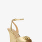 Carson Metallic Leather Wedge Sandal