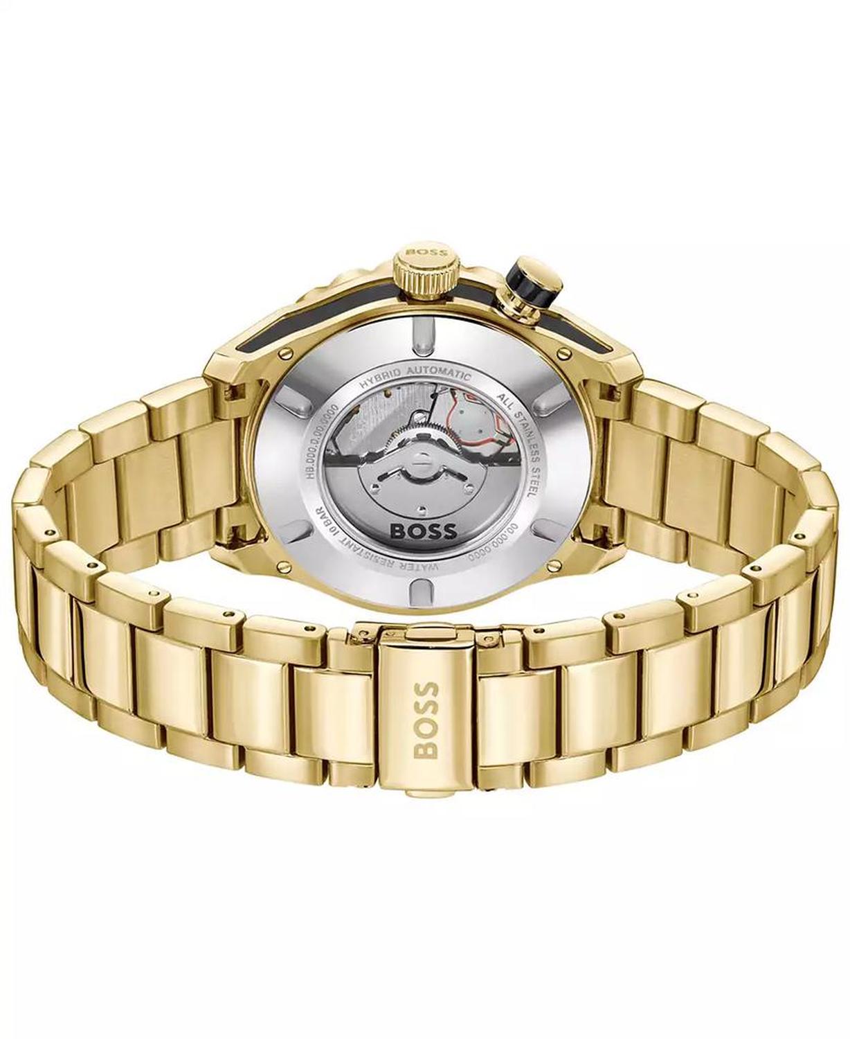 Men's Bossmatic Ionic Gold-Plated Stainless-Steel Watch, 42mm