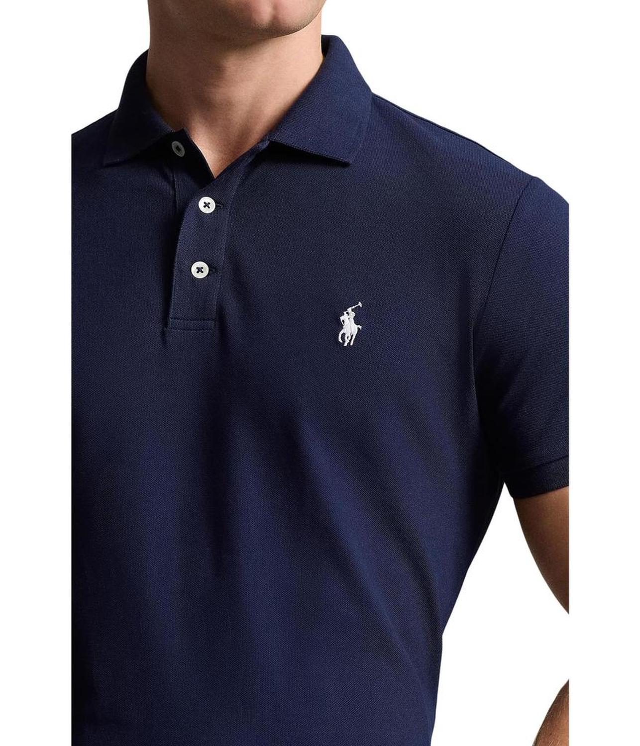 Classic Fit Stretch Mesh Polo Shirt