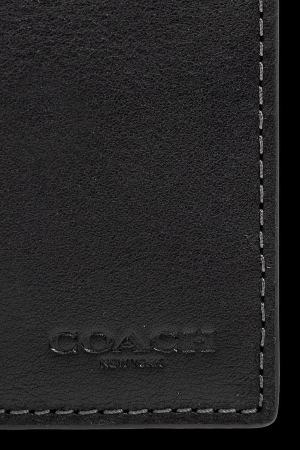 Coach Logo Embossed Slim Billfold Wallet