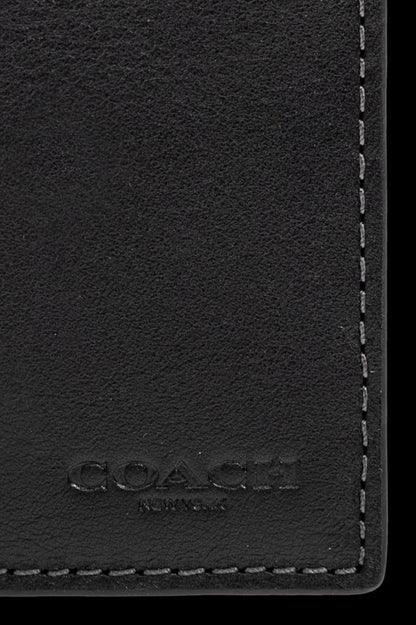 Coach Logo Embossed Slim Billfold Wallet