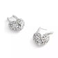 Faux Stone Signature Quilted Broken Heart Huggie Earrings
