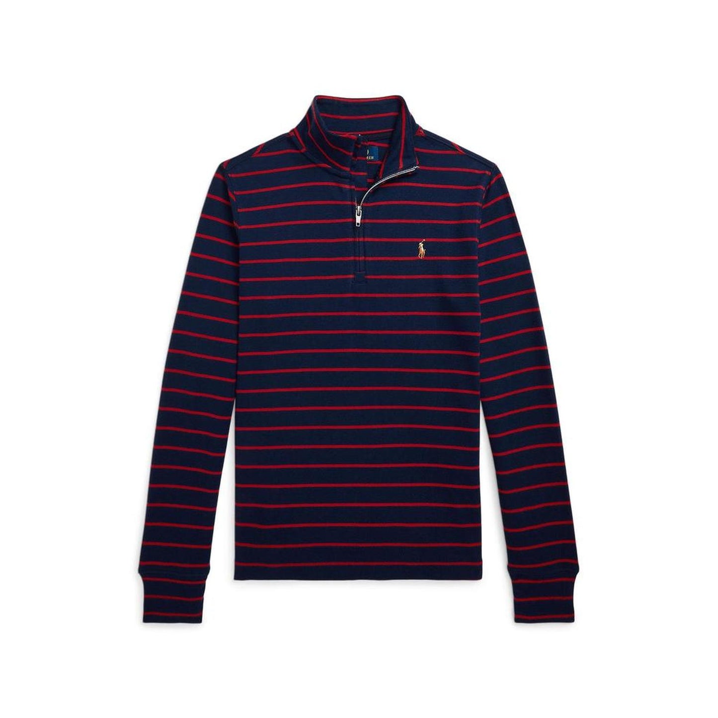 Striped Cotton Quarter-Zip Pullover (Big Kid)