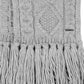 Women's Diamond Cable Fringe Scarf