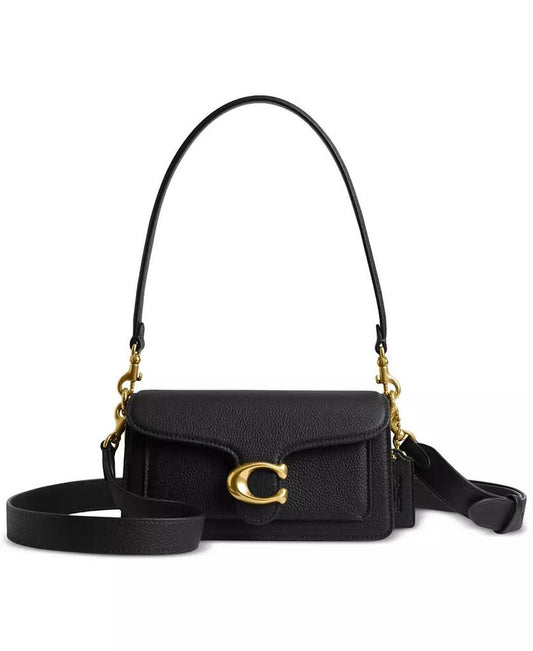 Polished Pebble Leather Mini Tabby Shoulder Bag 20