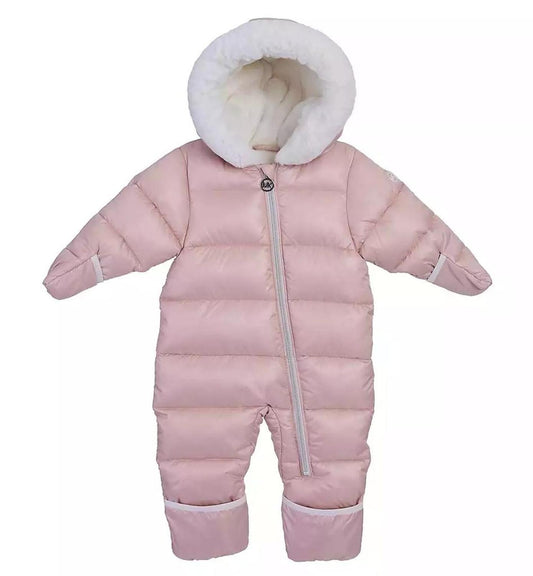 Baby Girls Faux Fur Pram Snowsuit