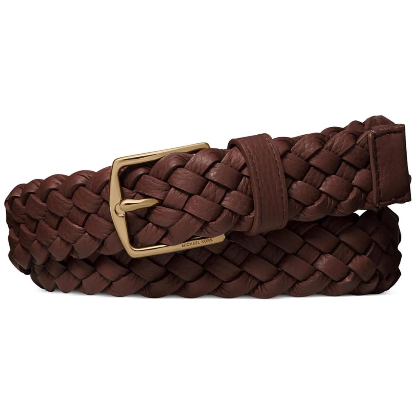 Mens Leather Adjustable Braided Belt