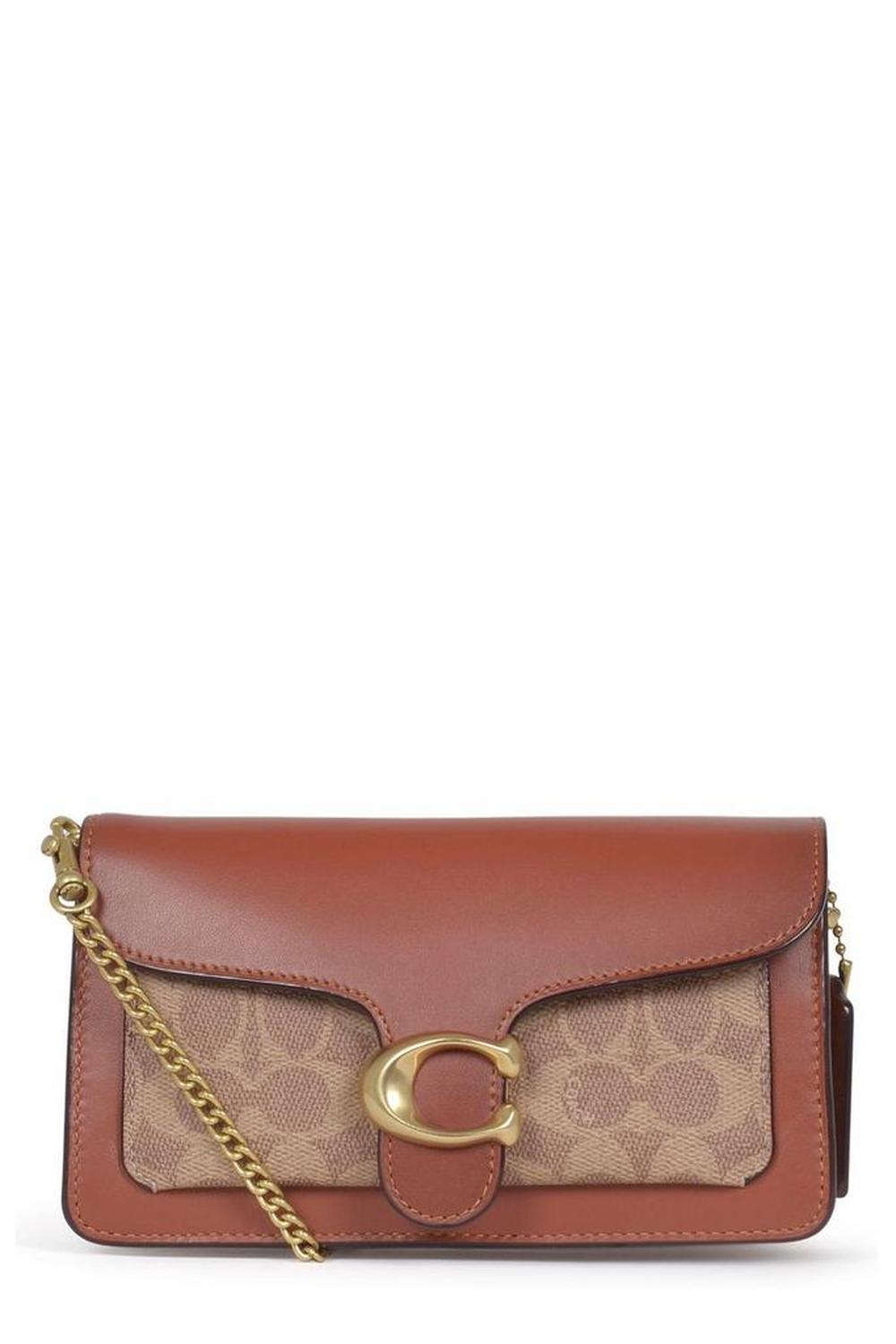 Coach Tabby Signature Chain Clutch Bag