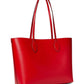 Bleecker Pixelated Hearts Pop Print Crossgrain Leather Large Tote