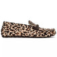 Women's Flower Stud Round Toe Moccasin Loafers