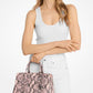 Laila Medium Snake Embossed Leather Satchel