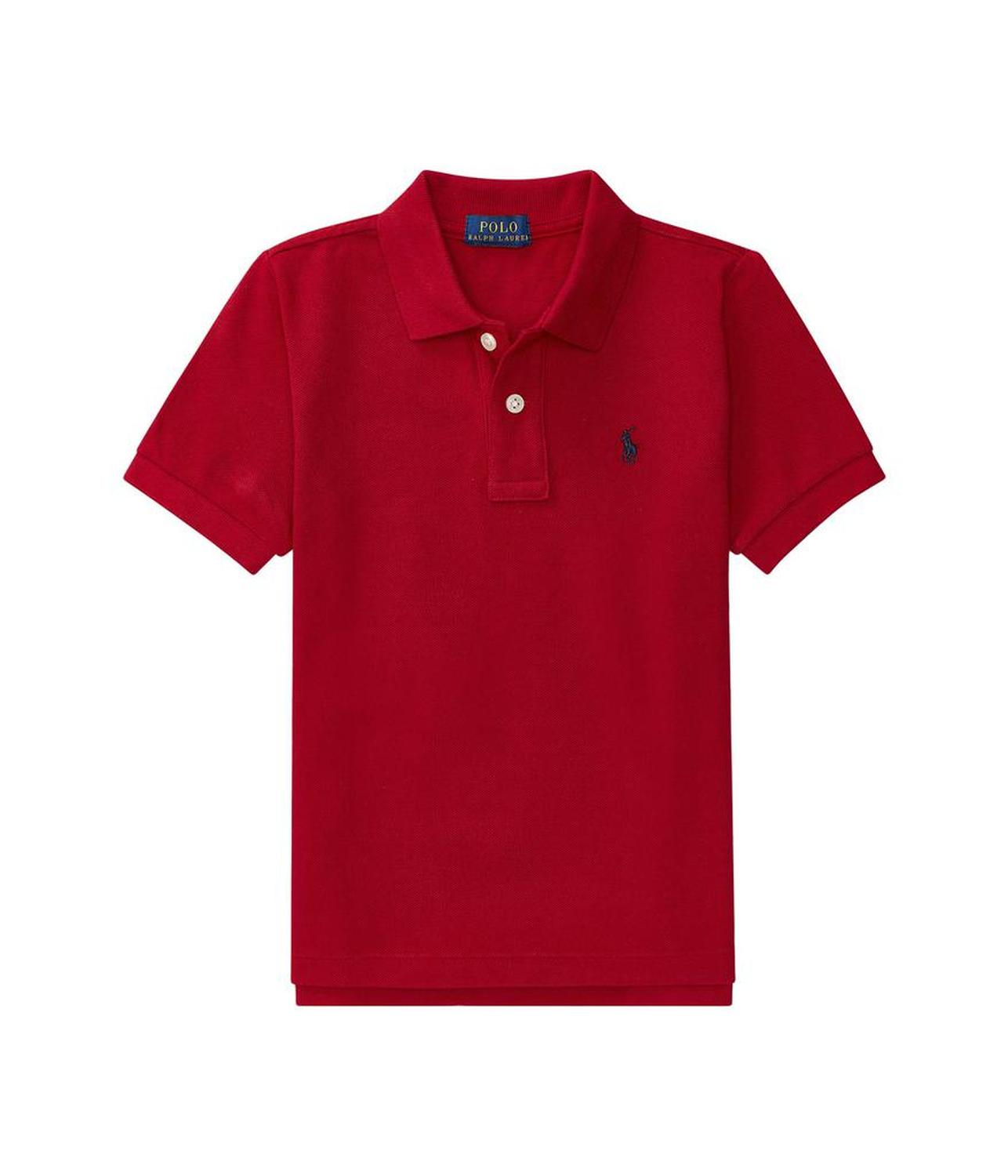 Cotton Mesh Polo Shirt (Little Kids)
