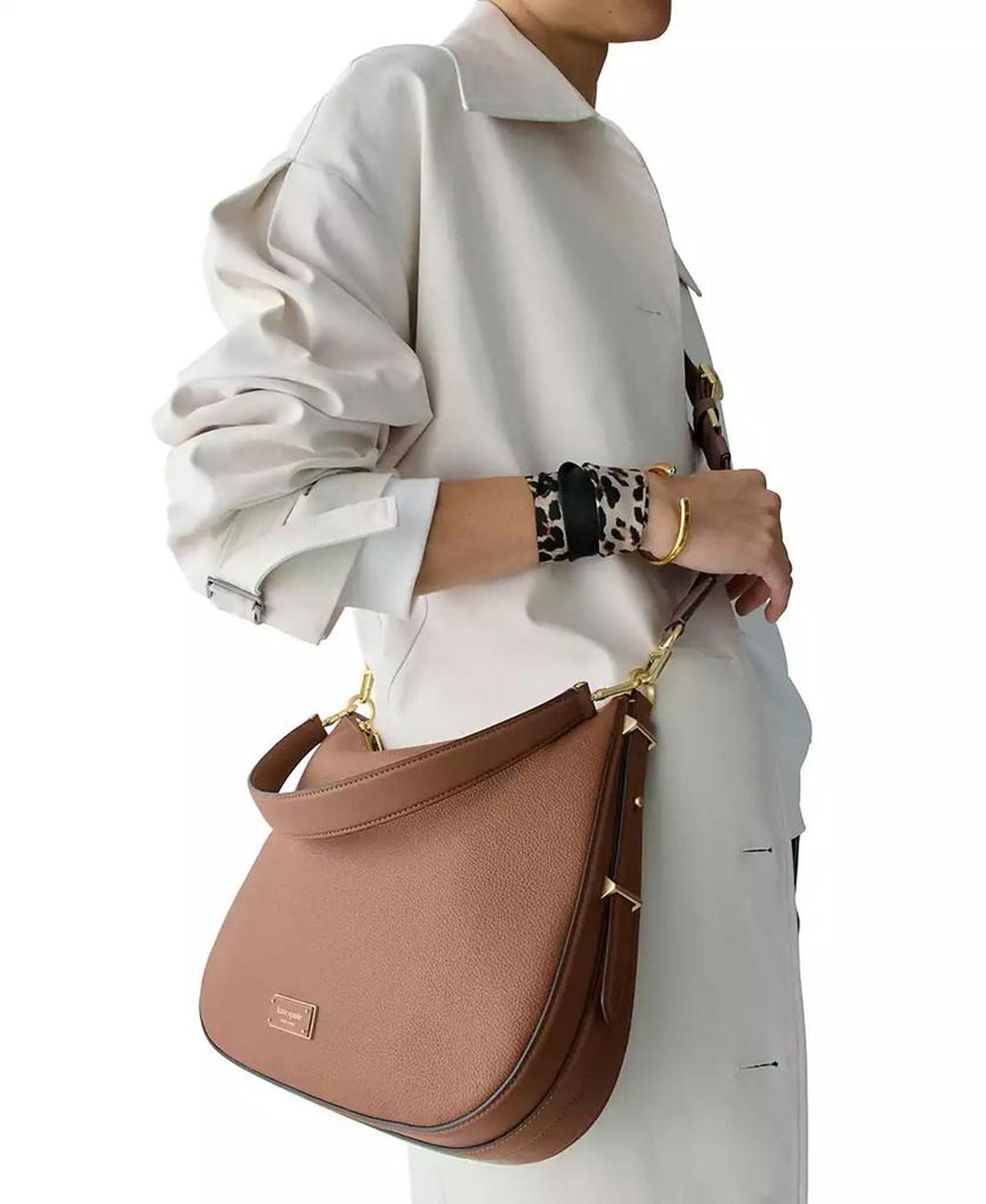 Liv Large Pebbled Leather Hobo Bag