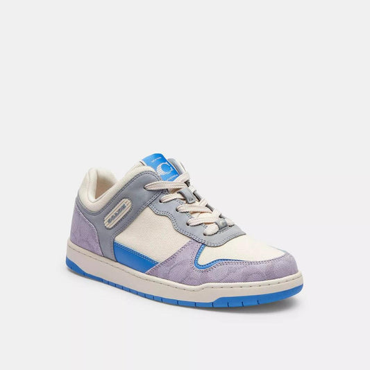 Coach Outlet C201 Low Top Sneaker In Signature Canvas