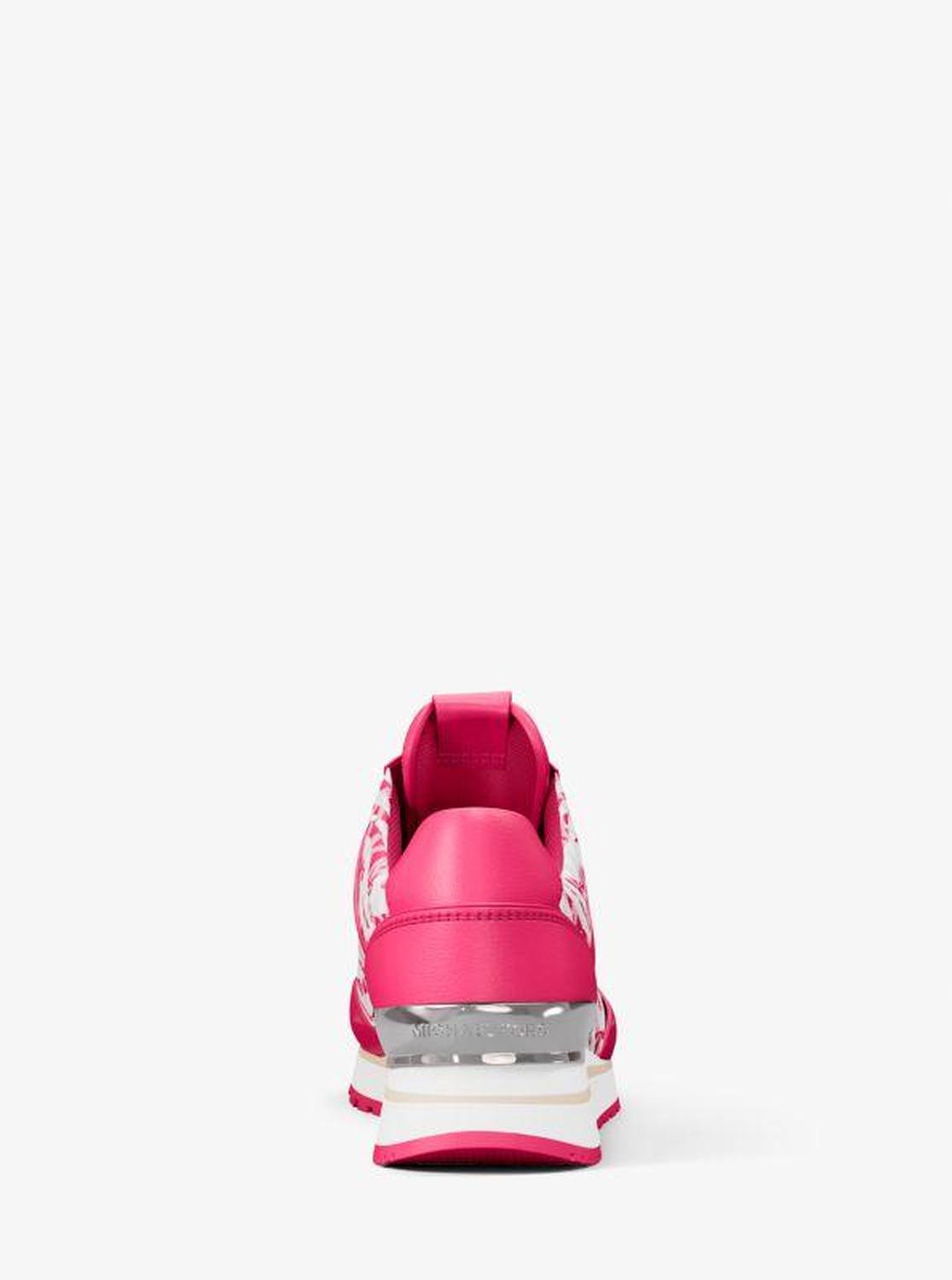 Maddy Zebra Print Signature Logo Trainer