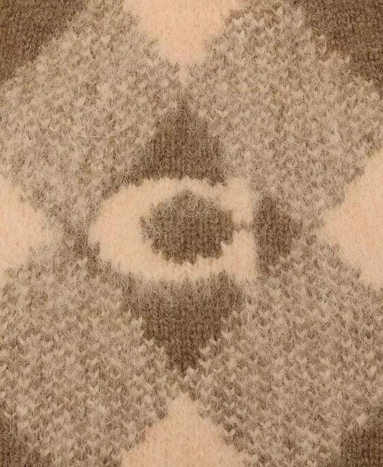 Women's Argyle Knit Beanie Hat