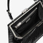 Simone Crocodile Embossed Leather Satchel