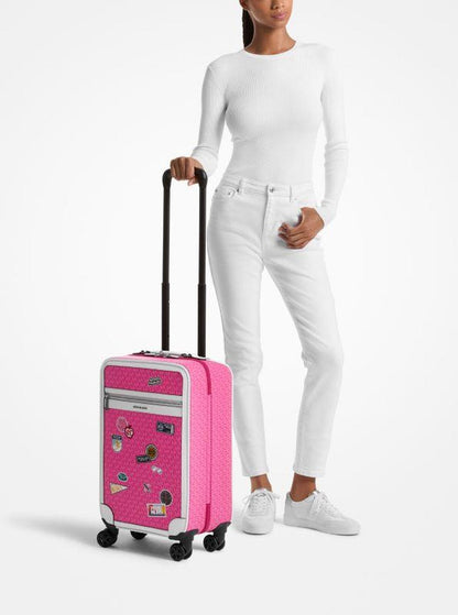 Small Embellished Signature Logo Suitcase