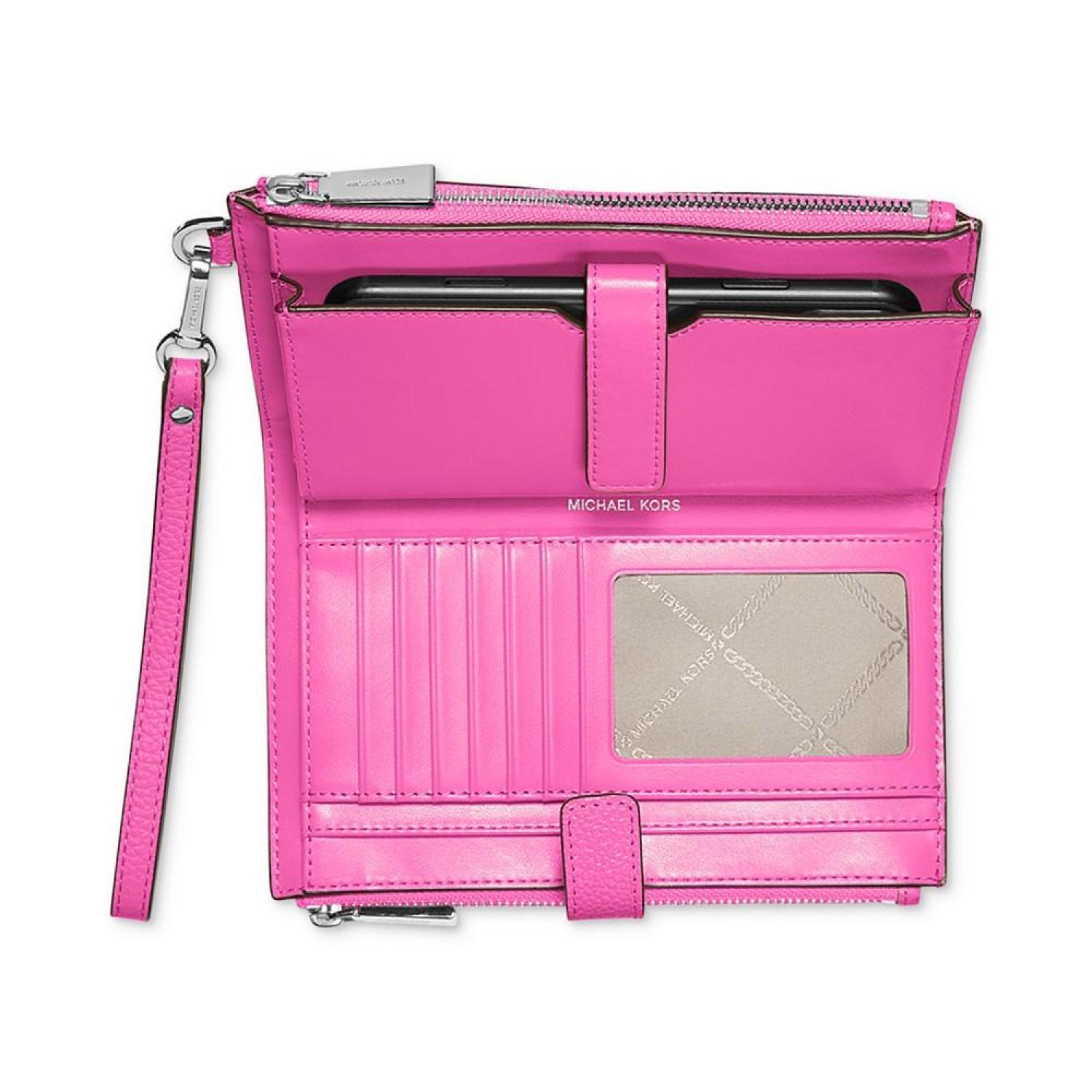 Adele double zip pebble leather crossbody online