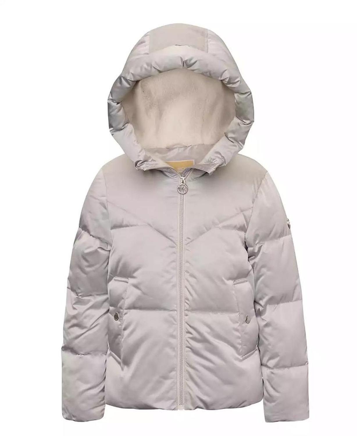Toddler & Little Girls Satin Puffer Jacket