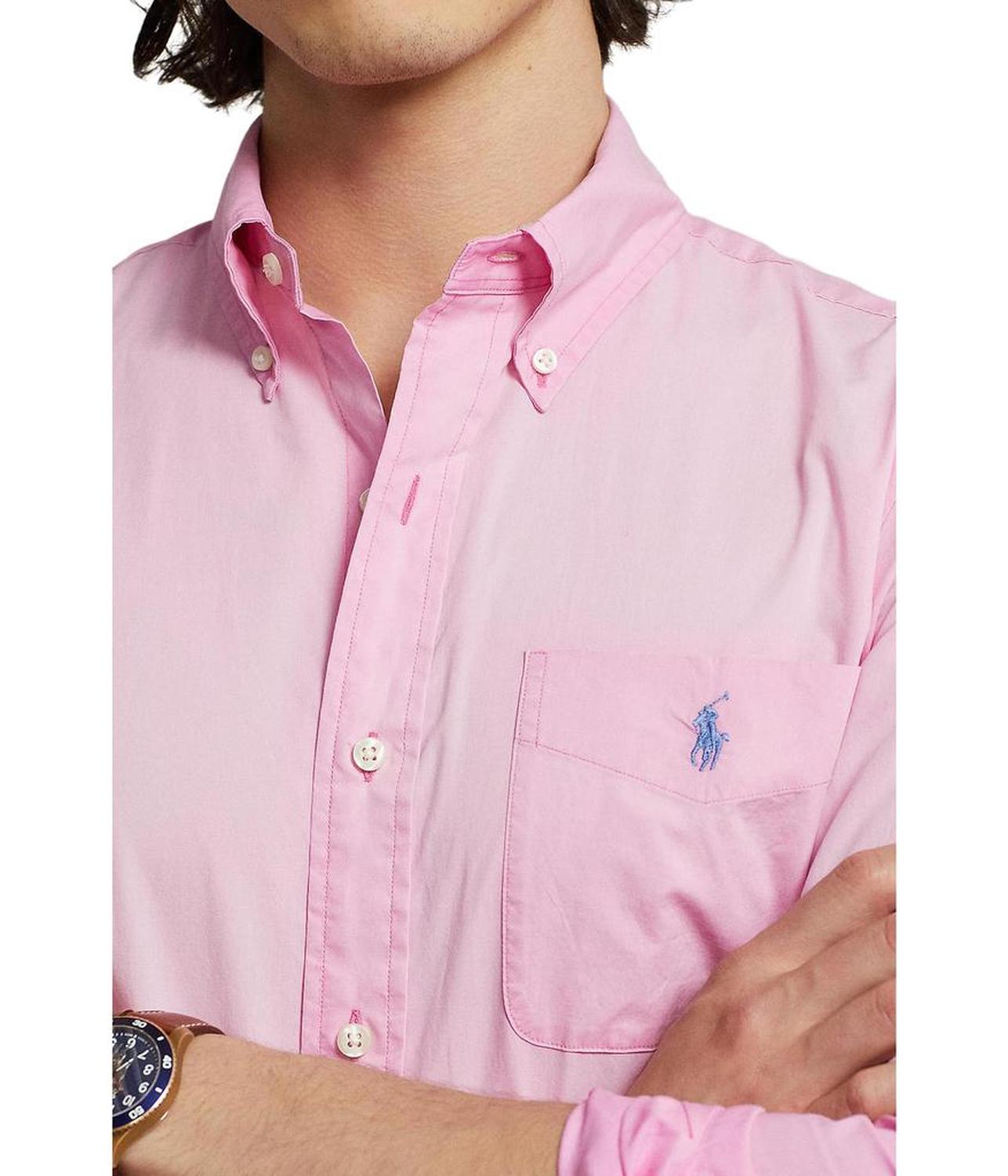Classic Fit Washed Poplin Shirt