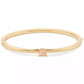 Gold-Tone Color Cubic Zirconia Bangle Bracelet
