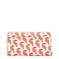 Bird Pattern PVC Leather Zip-Around Wallet