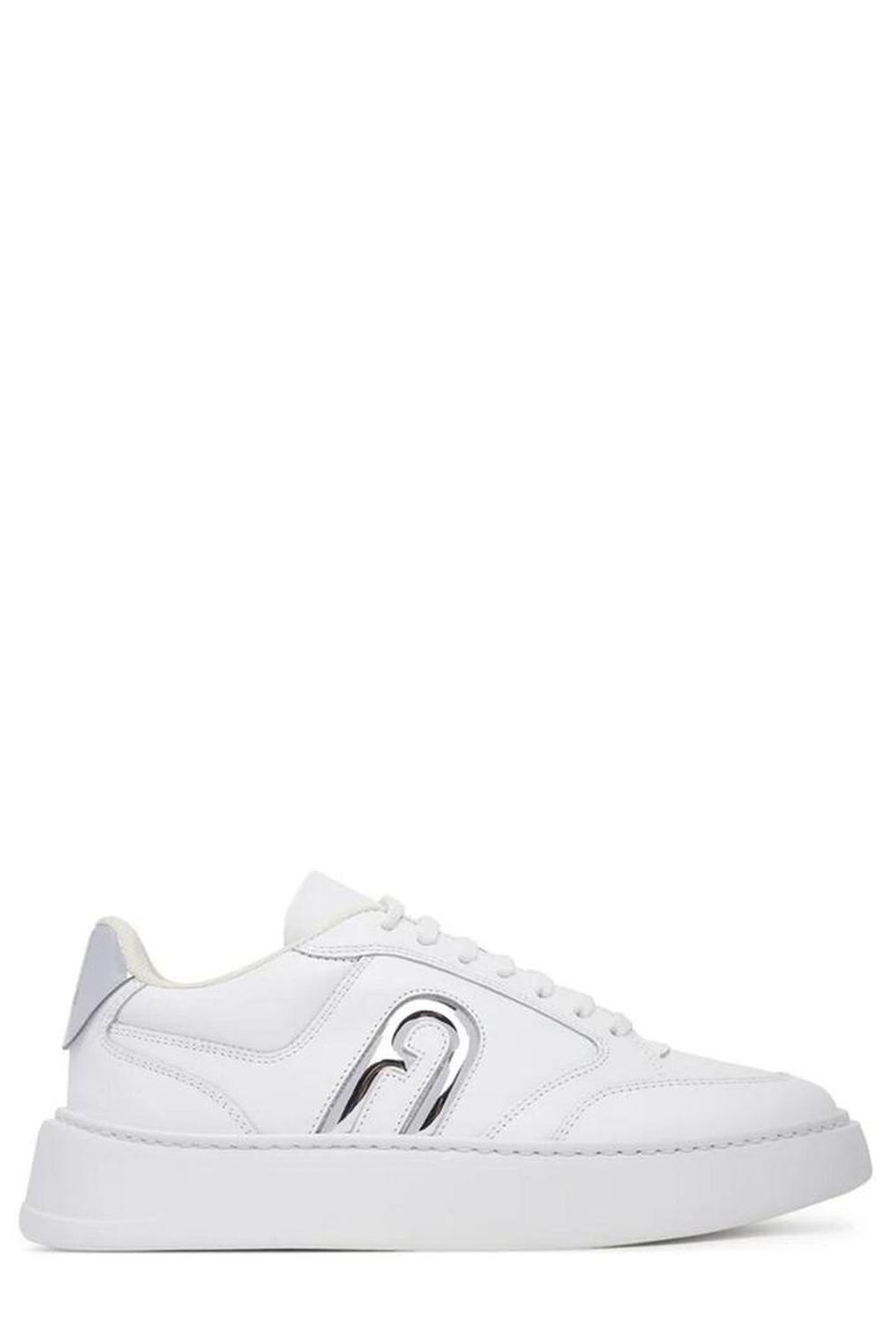 Furla Round Toe Lace-Up Sneakers