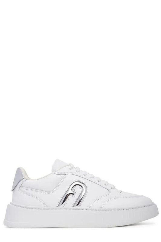 Furla Round Toe Lace-Up Sneakers