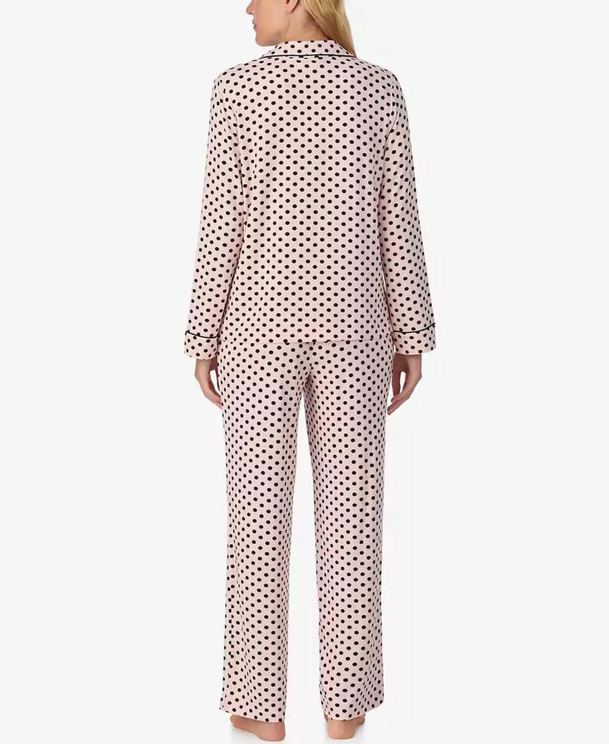 Women's 2-Piece Sleepwear Long-Sleeve Top and Pajama Pants Set