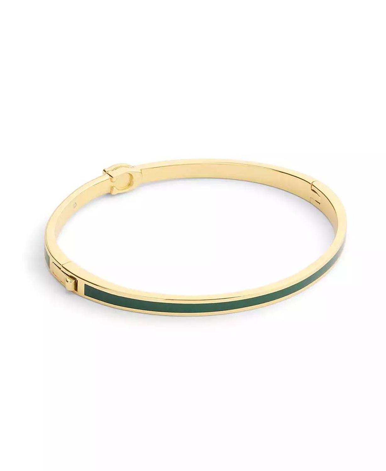 Gold Plated Hinged Bangle Bracelets