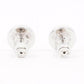 Marc Jacobs Logo Circular Earrings  / Silver Base Metal