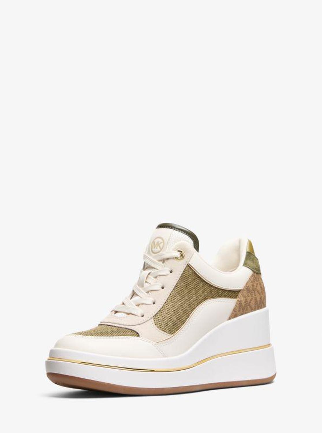 Emmy Mixed-Media Wedge Trainer