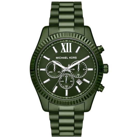 Men's Lexington Chronograph Olive Stainless Steel Watch 44mm