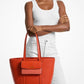 Jet Set 2-in-1 Pebbled Leather and Logo Tote Bag