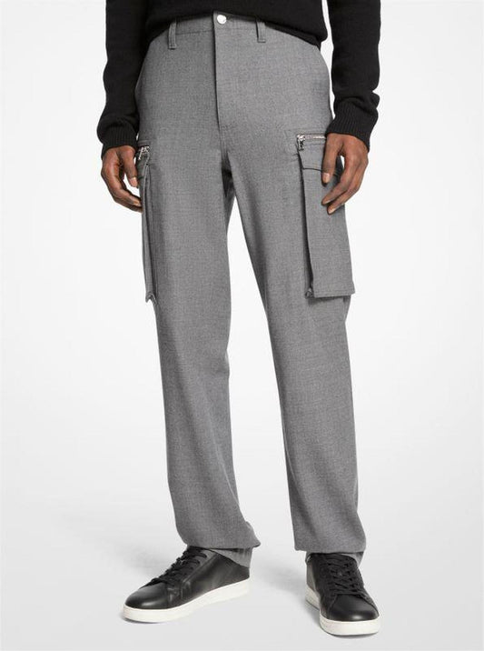Stretch Wool Cargo Pants
