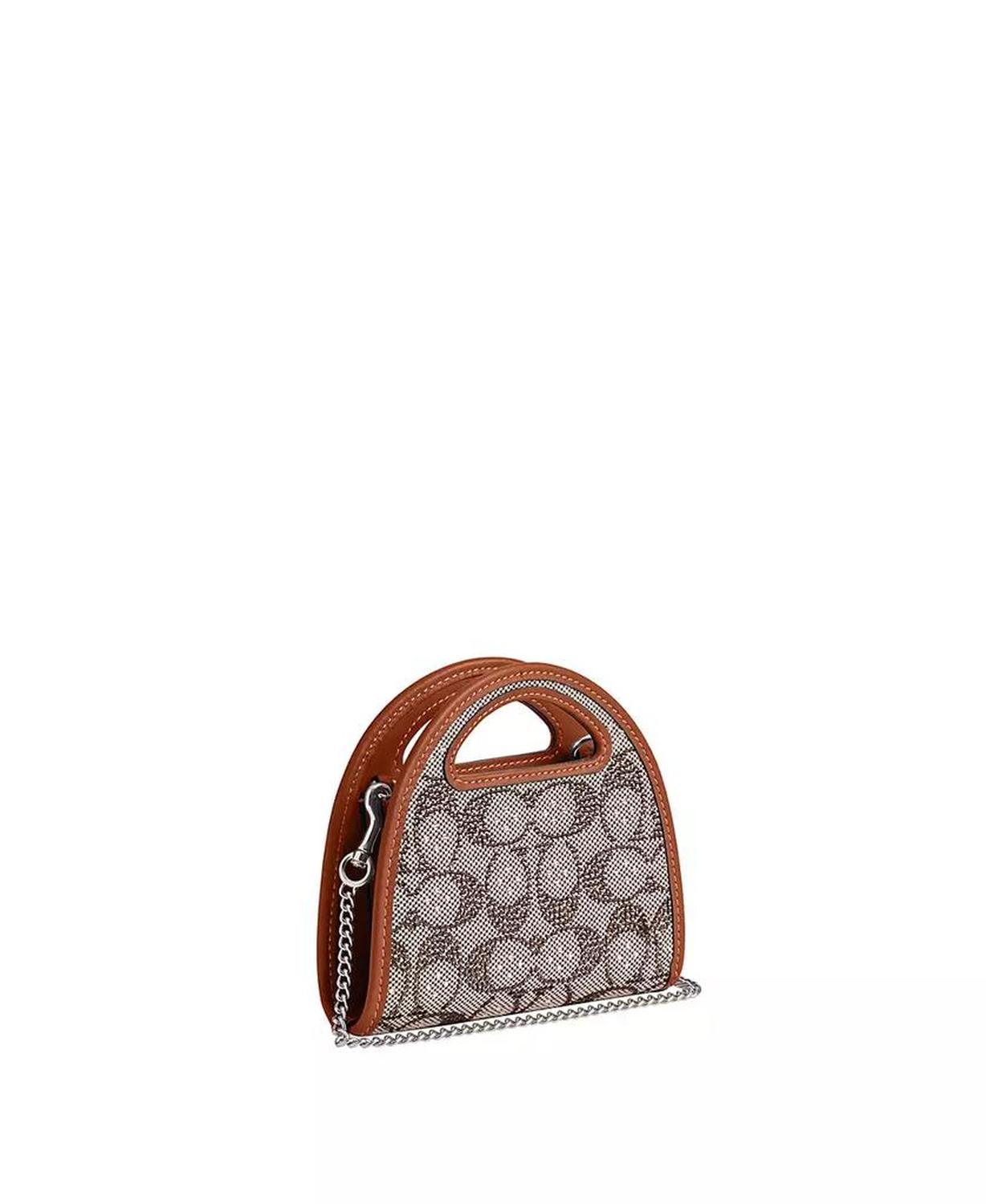 Crystal Top Handle Card Case Wallet
